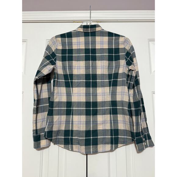 J. Crew Perfect Fit Plaid Button Up Shirt, Size M - Picture 2 of 6